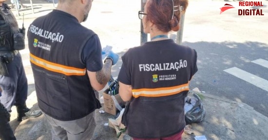 PBH identifica respons?veis e encontra descarte irregular de lixo em 10 dos 44 pontos no Hipercentro